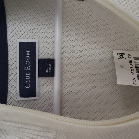 Men's Quarter-Zip Textured Cotton Sweater - Picture 3 of 7